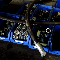 Ejemplo de latiguillo hidráulico